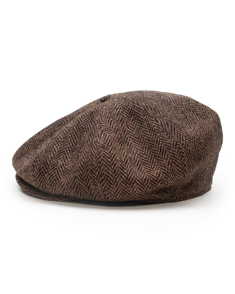 Brown-black herringbone